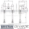 Bristan Vantage Bath Shower Mixer Dimensions